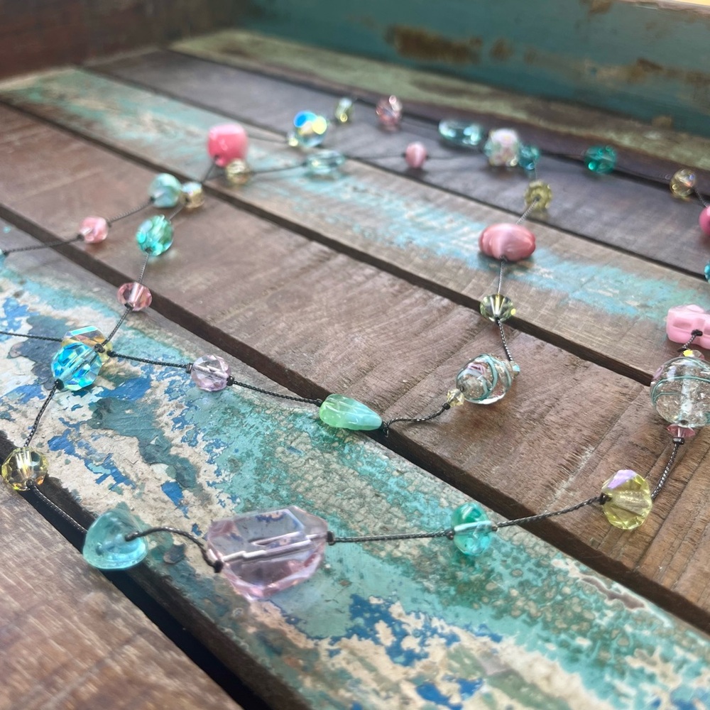 Dabby Reid Colorful Glass & Crystal Beaded Necklace